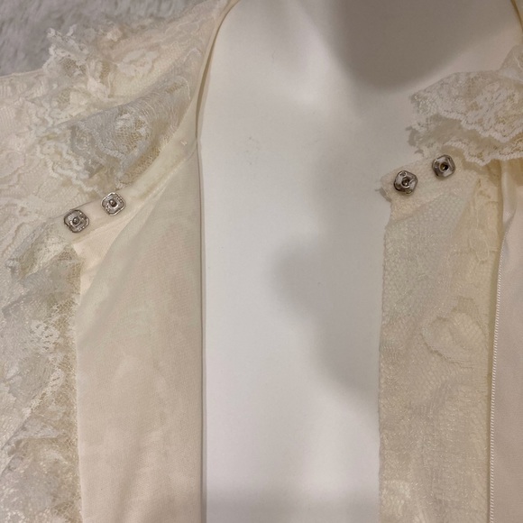 Vintage 50s/60s Odette Barsa lace overlay robe - Picture 5 of 6